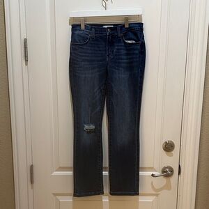 LILA RYAN Dark Blue Straight Leg Jeans 26 EUC